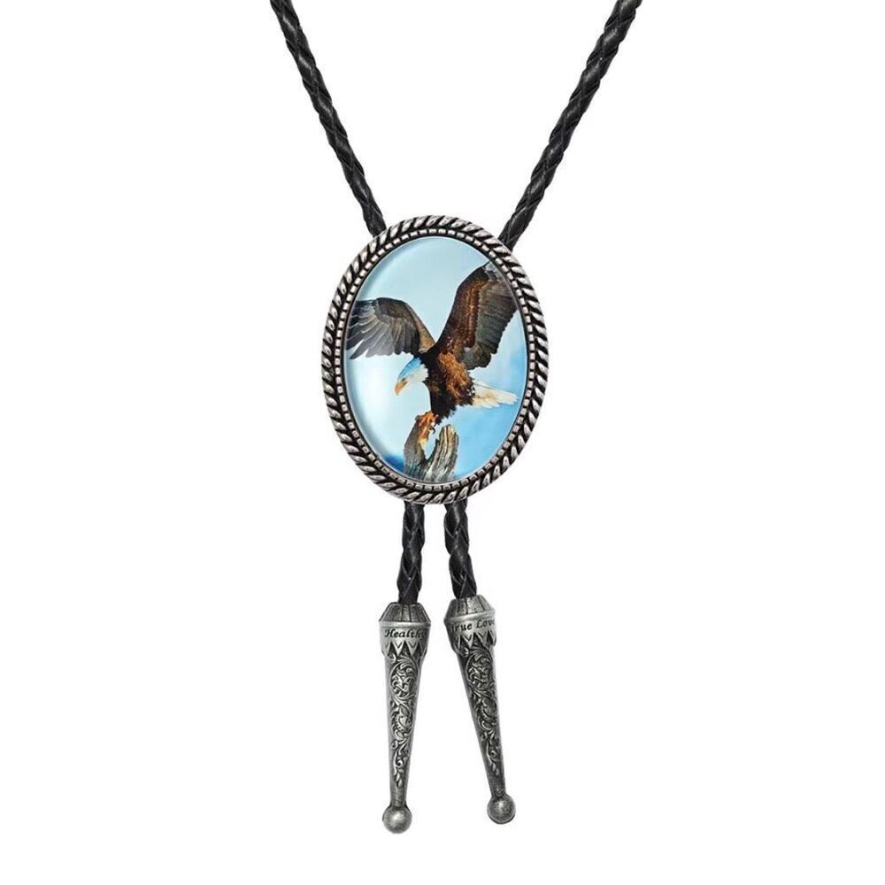 The Frontier Spirit: Southwestern Eagle Bolo Tie New